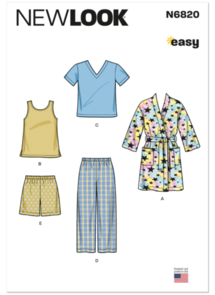 New Look Sewing Pattern Children's Loungewear N6820