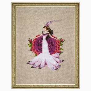 Mirabilia Cross Stitch Pattern + Bead Pack - Gigantic French Rose