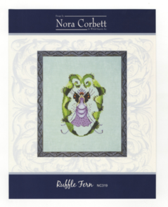 Mirabilia Cross Stitch Pattern & Bead Kit - Ruffle Fern