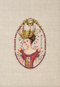 Mirabilia Cross Stitch Pattern with Bead Pack: Zodiac Girls - Cancer