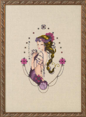 Mirabilia Cross Stitch Pattern + Bead Pack: Zodiac Girls - Scorpio