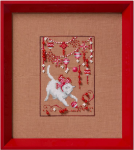 Mirabilia Cross Stitch Chart + Bead Pack - Kitty by Nora Corbett