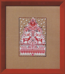 Mirabilia Cross Stitch Chart - Red Tree by Nora Corbett