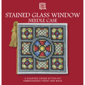 Textile Heritage Cross Stitch Kit Needle Case - Stained Glass Window