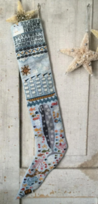 Assorted Cross Stitch Charts Kathy Barrick's Ocean Blue Stocking or Sampler Chart