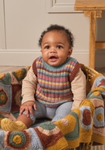 Rowan Knitting Pattern / Kit - Baby Cashsoft - Oink Vest