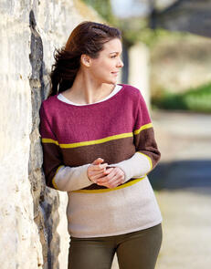 Sirdar Three Colour Sweater - Knitting Kit / Pattern