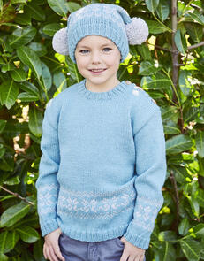Sirdar Children's Sweater & Hat - Knitting Kit / Pattern