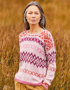 Sirdar Fairisle Slouchy Sweater - Knitting Kit / Pattern