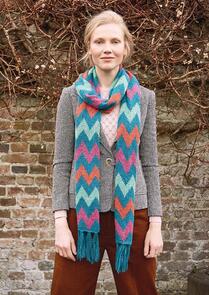 Rowan Knitting Kit / Pattern - Zig Zag by Kaffe Fassett, Womans Scarf
