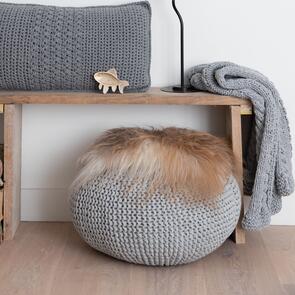 Hoooked Zpagetti: Knit & Crochet Pouf kit - Grey