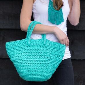 Hoooked RibbonXL Solid: Avila Bag - Happy Mint