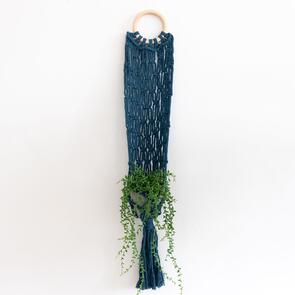 Hoooked Spesso : Bali Macramé Planthanger - Petrol