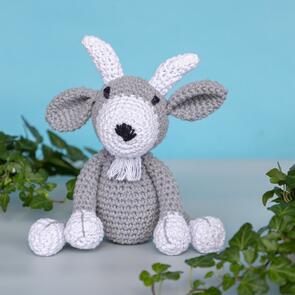 Hoooked Amigurumi Kit : Goat Gorgio - Gris