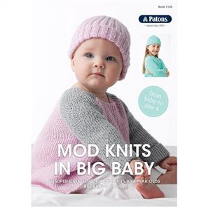 Patons Book 1105 - Mod Knits in Big Baby