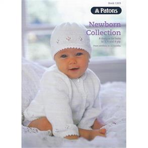 Patons book 1303 - Newborn Collection - 8 Designs