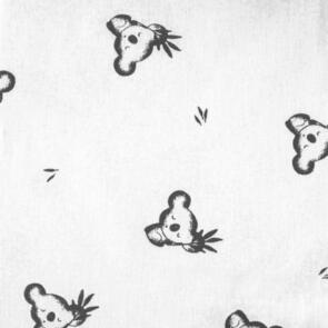 Domotex Printed Jersey - 190gsm Sleeping Koala White