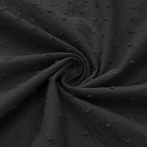 Domotex Plumetis 100% Cotton - 80gsm Black