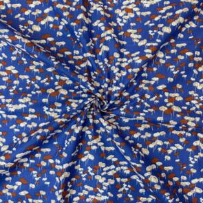 Domotex 100% Cotton - 115gsm Dark Blue Pattern