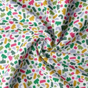 Domotex Printed Jersey - 220gsm Abstract Green