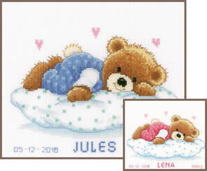 Vervaco Cross Stitch Kit - Snoozing teddy bear