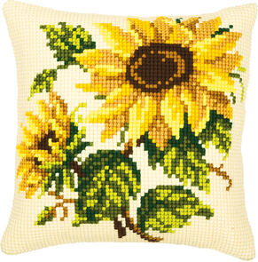 Vervaco Cross Stitch Cushion Kit - Sunflowers