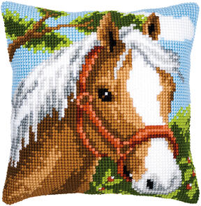 Vervaco Cross Stitch Cushion Kit - Horse