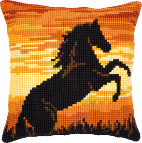Vervaco Cross Stitch Cushion Kit - Stallion