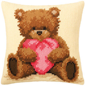 Vervaco Cross Stitch Cushion Kit - Popcorn I love you