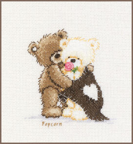 Vervaco Cross Stitch Kit - Popcorn Hugging