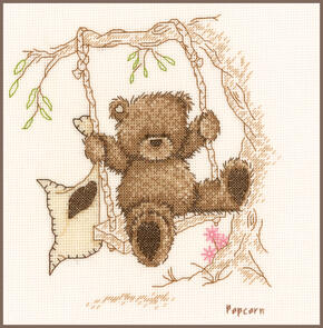Vervaco Cross Stitch Kit - Popcorn bear swing