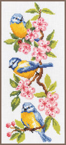 Vervaco Cross Stitch Kit - Birds on blossoms