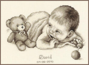 Vervaco Cross Stitch Kit - Baby & teddy moment