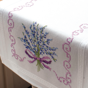 Vervaco Embroidery Table Runner Kit - Lavender
