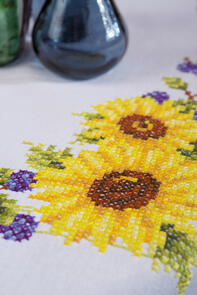 Vervaco Tablecloth Kit Sunflowers