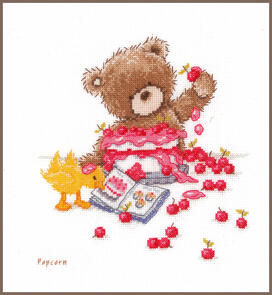 Vervaco Cross Stitch Kit - Popcorn "Baking Pie"