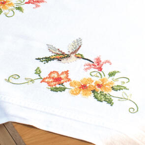 Vervaco Tablecloth Kit Hummingbird