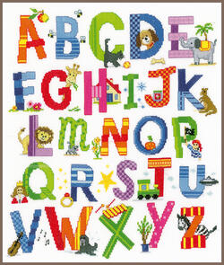 Vervaco Cross Stitch Kit - Abc with animals