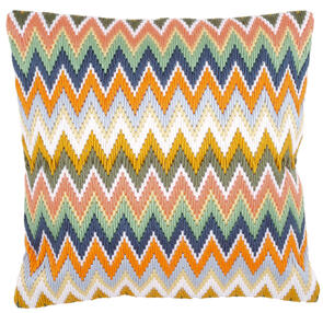Vervaco Long Stitch Cushion Kit - Zigzag