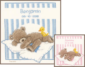 Vervaco Cross Stitch Kit - Popcorn bear&Soufflé duck