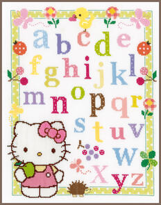 Vervaco Cross Stitch Kit - Hello Kitty Learning ABC