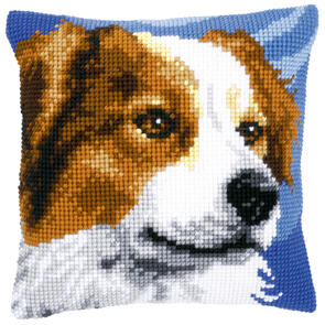 Vervaco Cross Stitch Cushion Kit - Border collie
