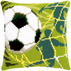 Vervaco Cross Stitch Cushion Kit - Football