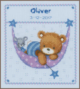 Vervaco Cross Stitch Kit - Little bear in hammock #1