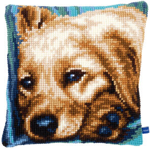 Vervaco Cross Stitch Cushion Kit - Dog #1