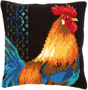 Vervaco Cross Stitch Cushion Kit - Rooster #1