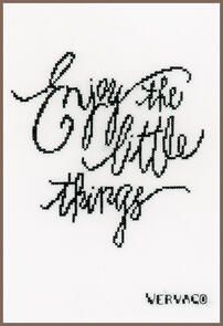 Vervaco Cross Stitch Kit - Enjoy the little things