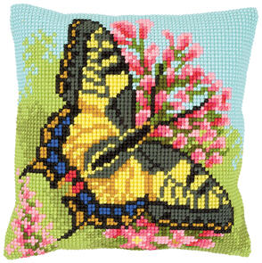 Vervaco Cross Stitch Cushion Kit - Butterfly