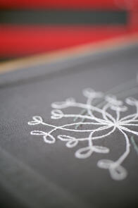 Vervaco Tablecloth Kit White flowers