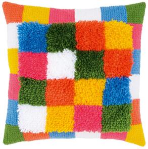 Vervaco Needlework cushion kit Bright squares